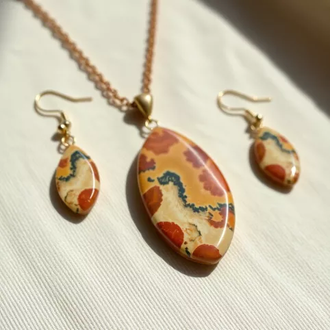 Kamień Piaskowiec Biżuteria